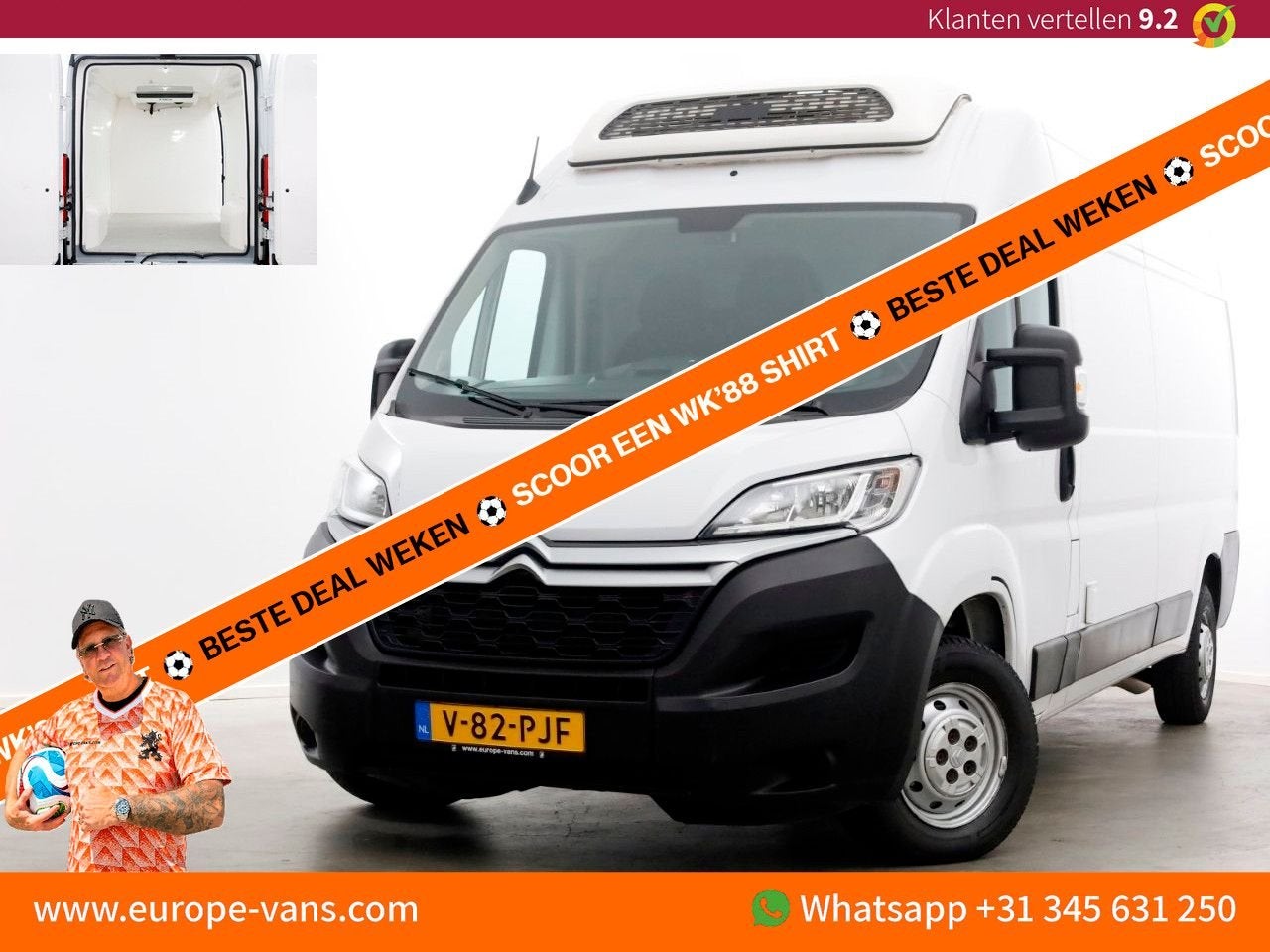 Citroën Jumper 33 2.2 BlueHDi 120pk L3H2 Koelwagen 12V Dag +, Autos, Camionnettes & Utilitaires, Entreprise, ABS, Air conditionné