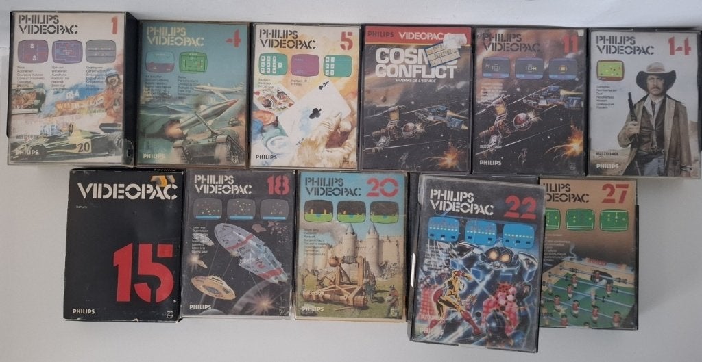 27x Philips VideoPac games, Gebruikt, Overige genres, RetroGamed, Ophalen of Verzenden
