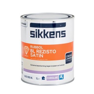 Lak hout - Sikkens Rubbol BL Rezisto Satin 2,5L ONGEOPEND, Doe-het-zelf en Bouw, Verf, Beits en Lak, Ophalen, Wit, Nieuw, Lak