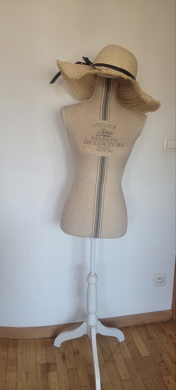 Vintage paspop damesbuste – Franse stijl – Maison de Couture, Antiek en Kunst, Ophalen