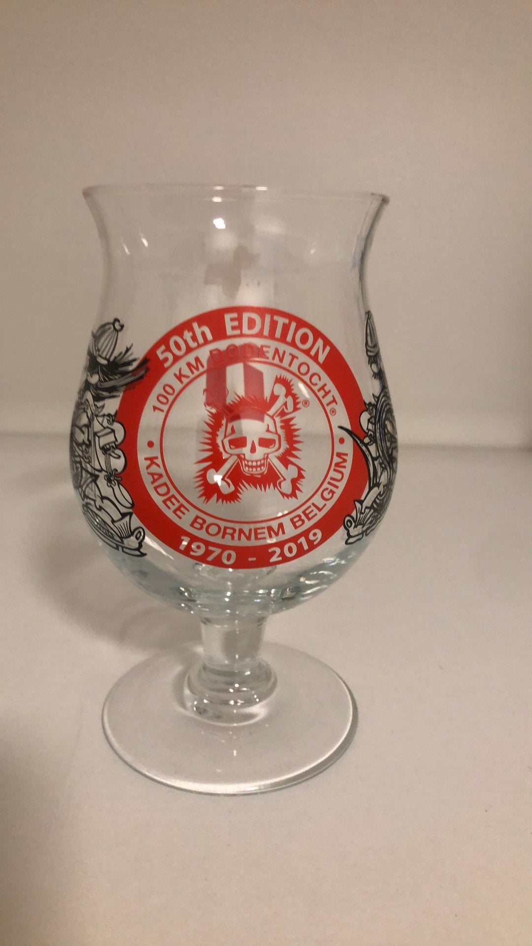 Drie Duvel glazen, editie Dodentocht, Verzamelen, Biermerken, Ophalen of Verzenden, Zo goed als nieuw, Duvel