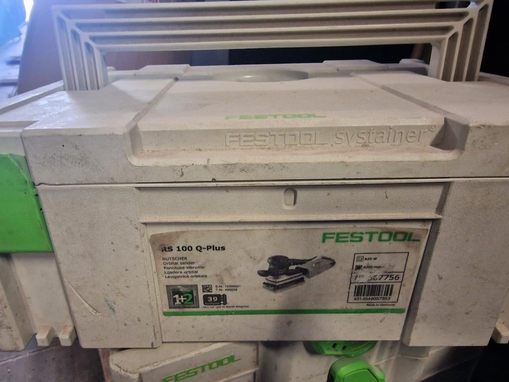 Schuurmaschine Festool, Ophalen