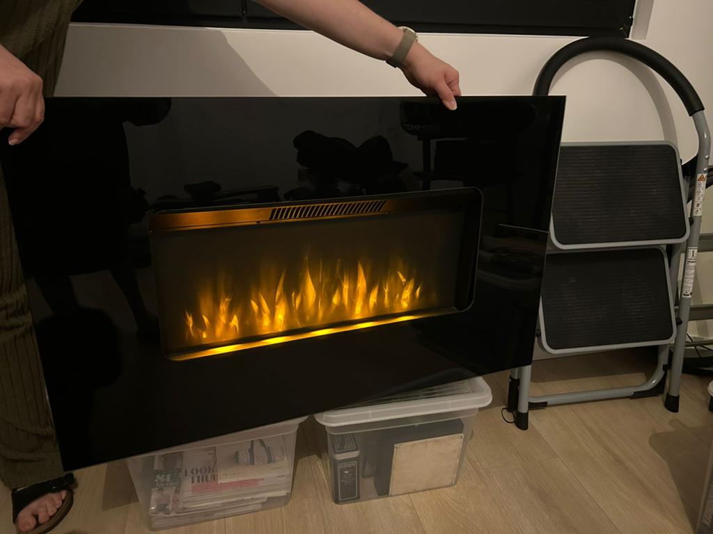 Elektrisch haardvuurtje, Huis en Inrichting, Haarden, Ophalen, Zo goed als nieuw