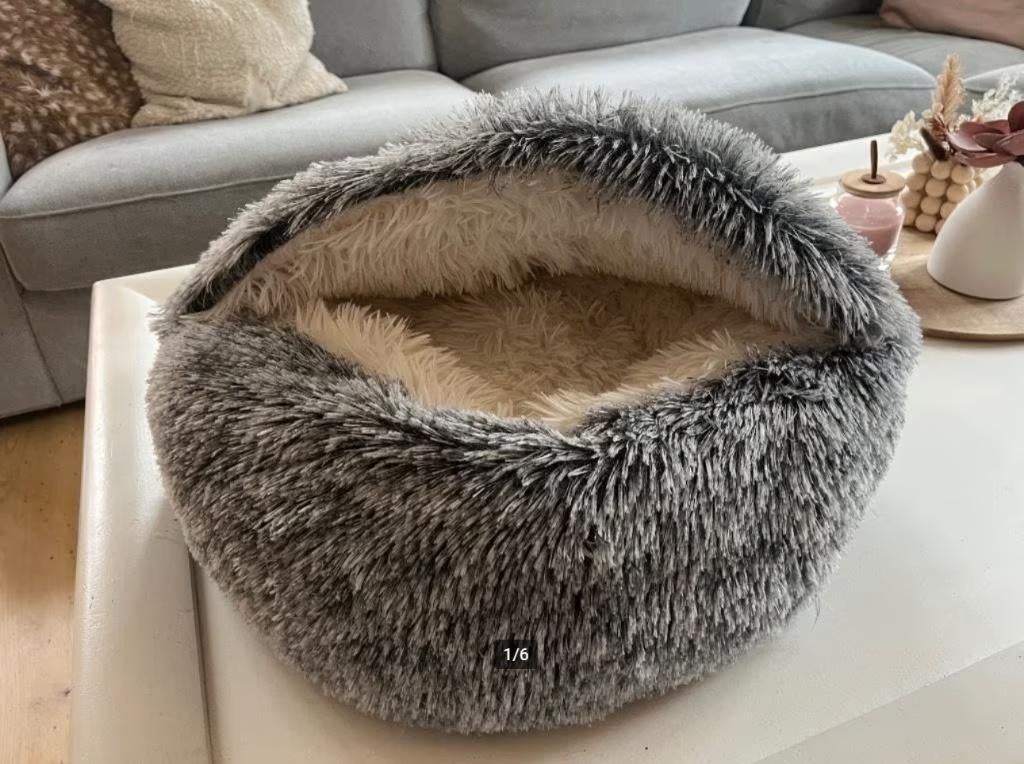 Couchage pour chat - Bulle en fausse fourrure Bobby, Enlèvement, Neuf, Polyester