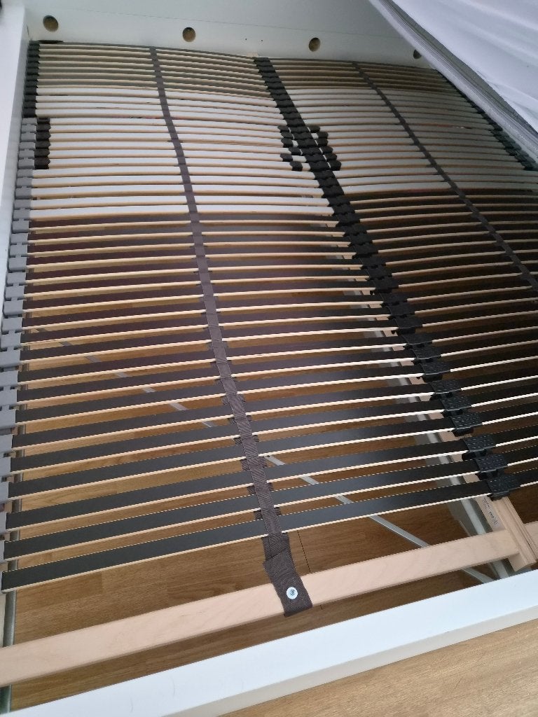Lattenbodems 2 x 80 x 200 Leirsund Ikea, Ophalen, Tweepersoons, Zo goed als nieuw, 80 cm