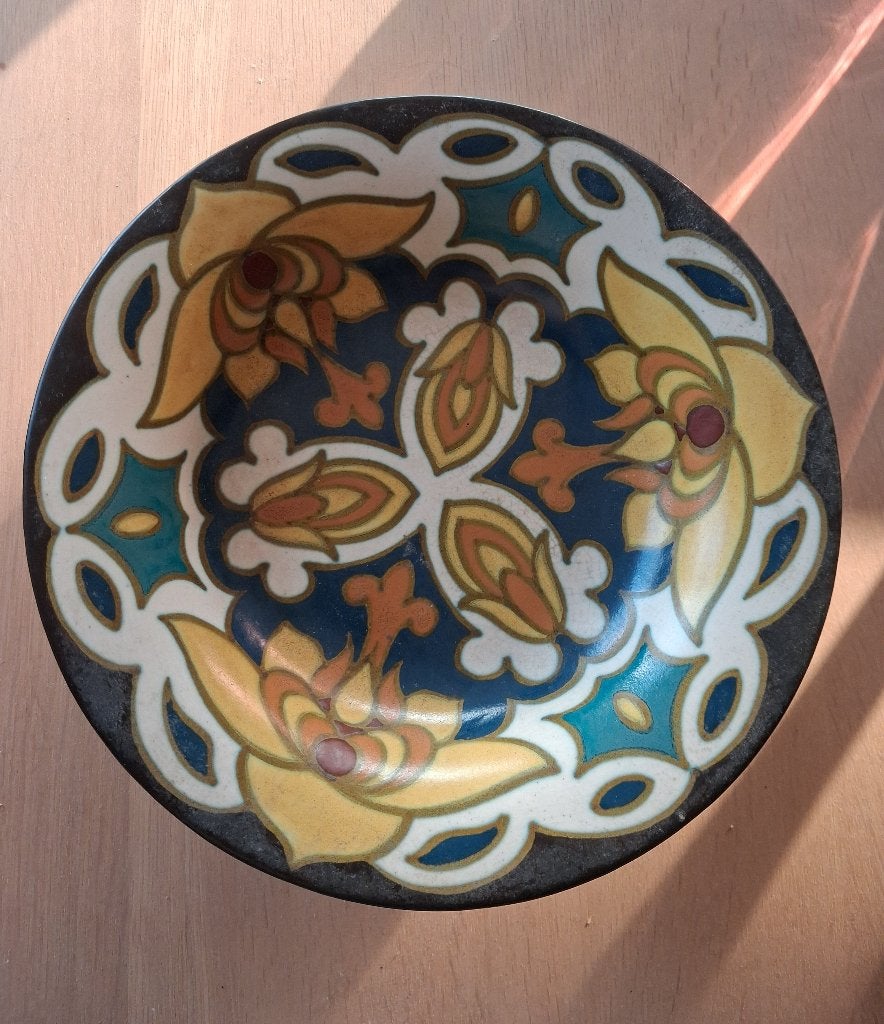 Art deco gouda schaal, Ophalen