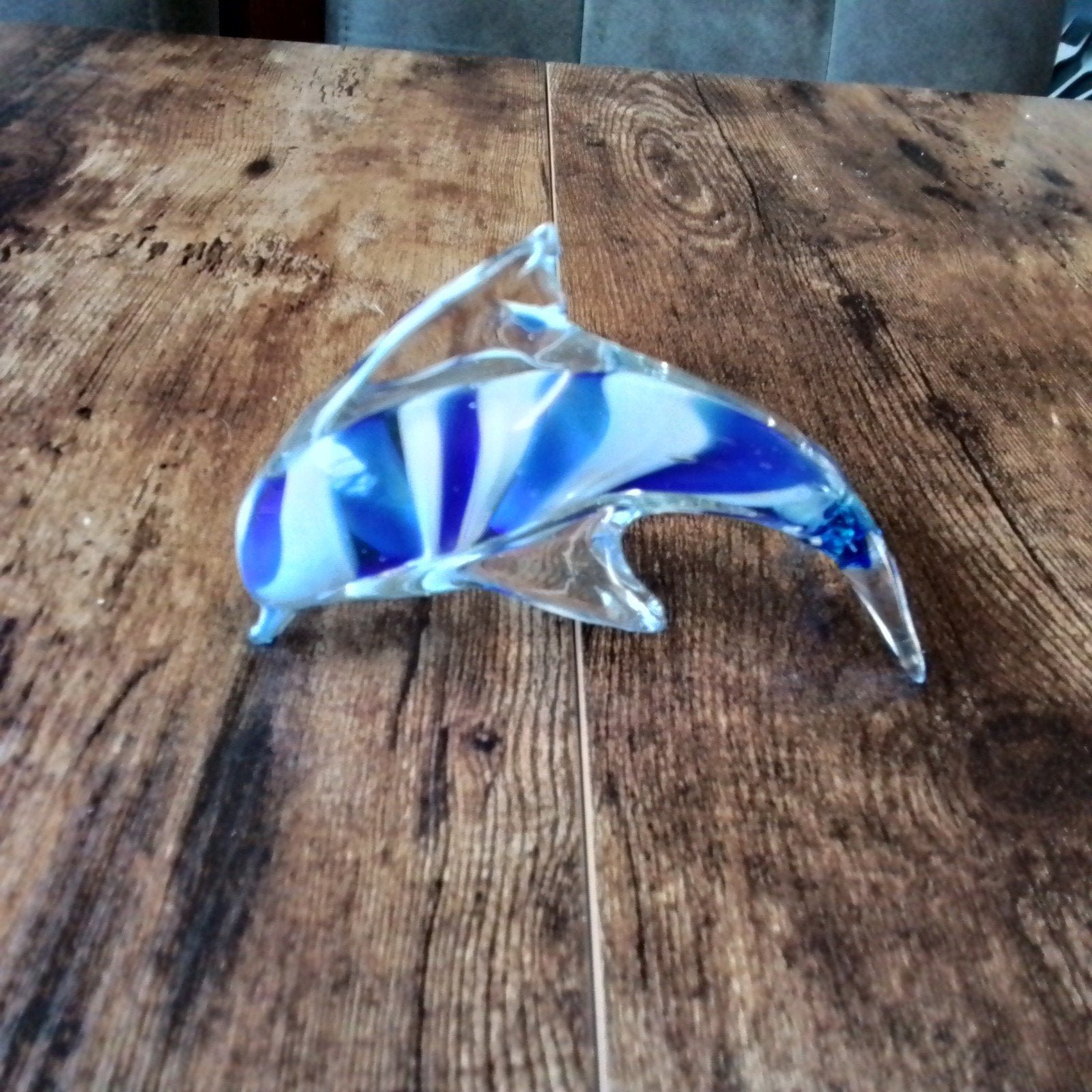 handgeblazen dolfijn gekleurd glas, Ophalen of Verzenden