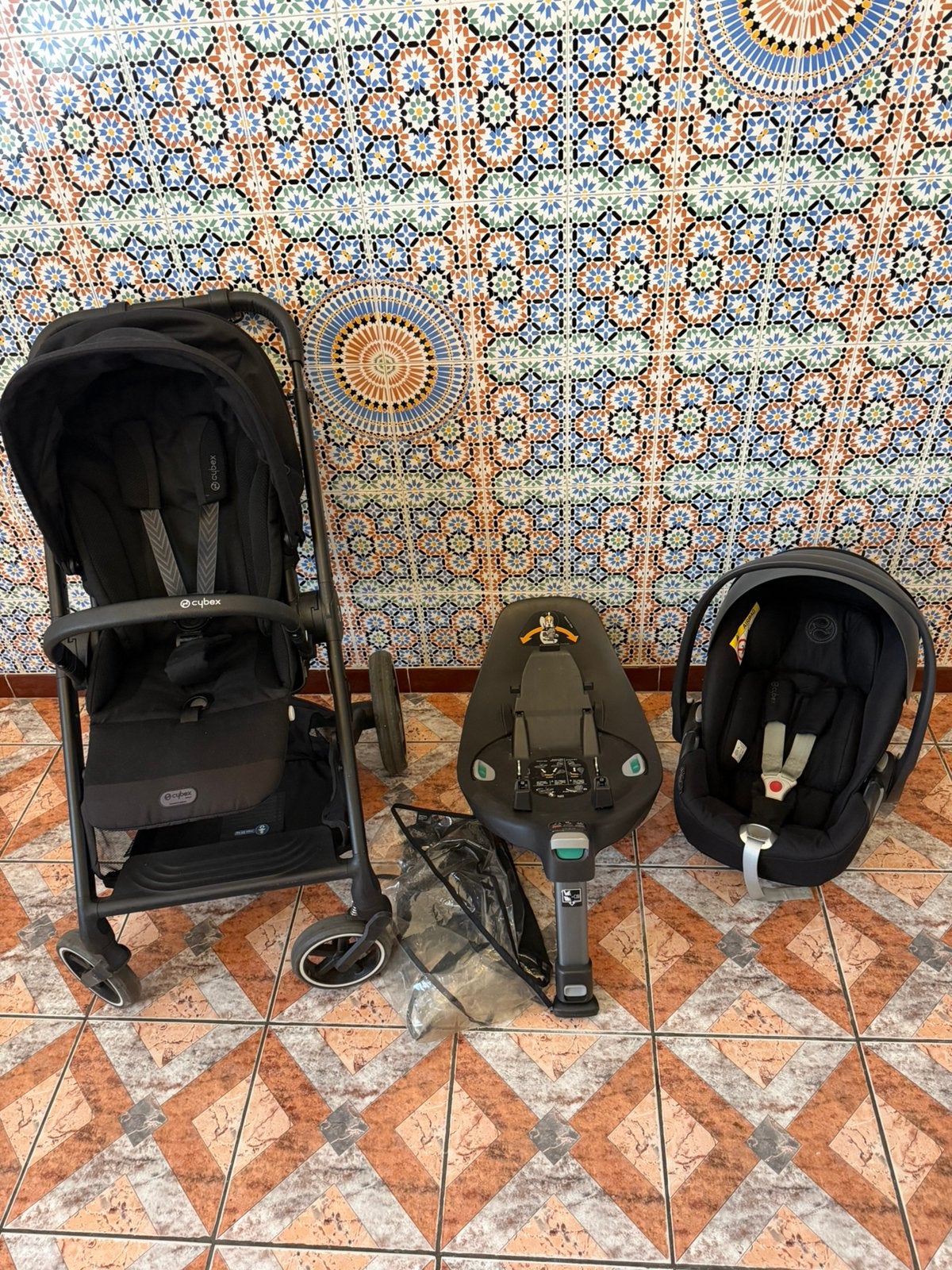 Cybex kinderwagen, autostoel, isofix base, Enlèvement, Poussette