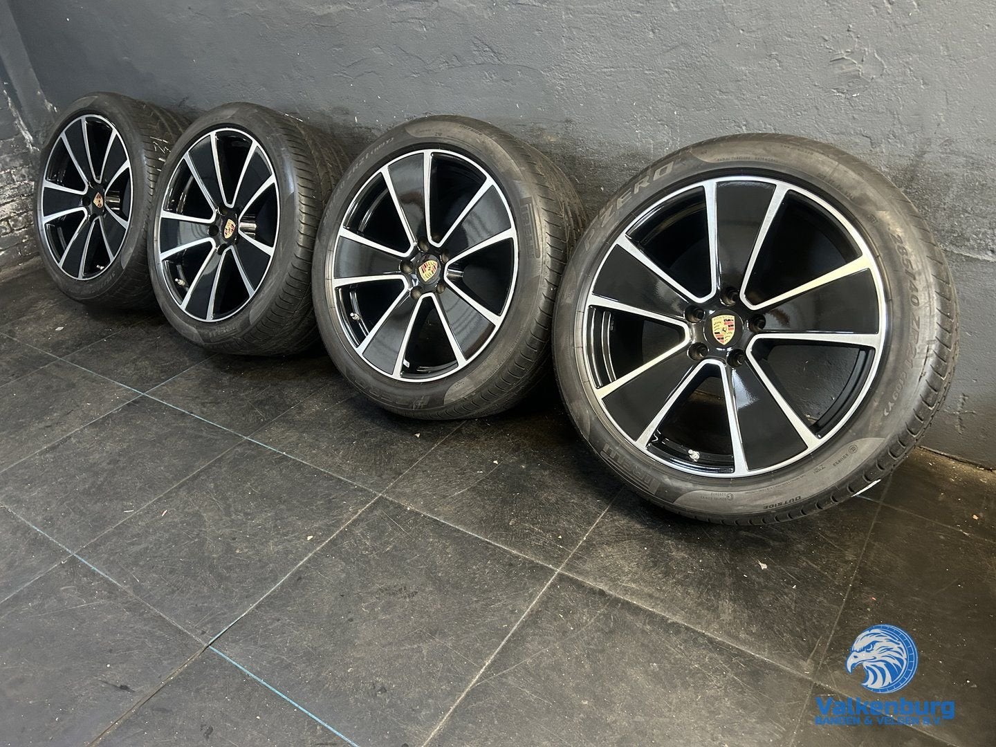 7mm! Originele Porsche Cayenne Coupe 9Y 21 inch zwarte velge, Auto-onderdelen, Banden en Velgen, Gebruikt, -, 285 mm, -
