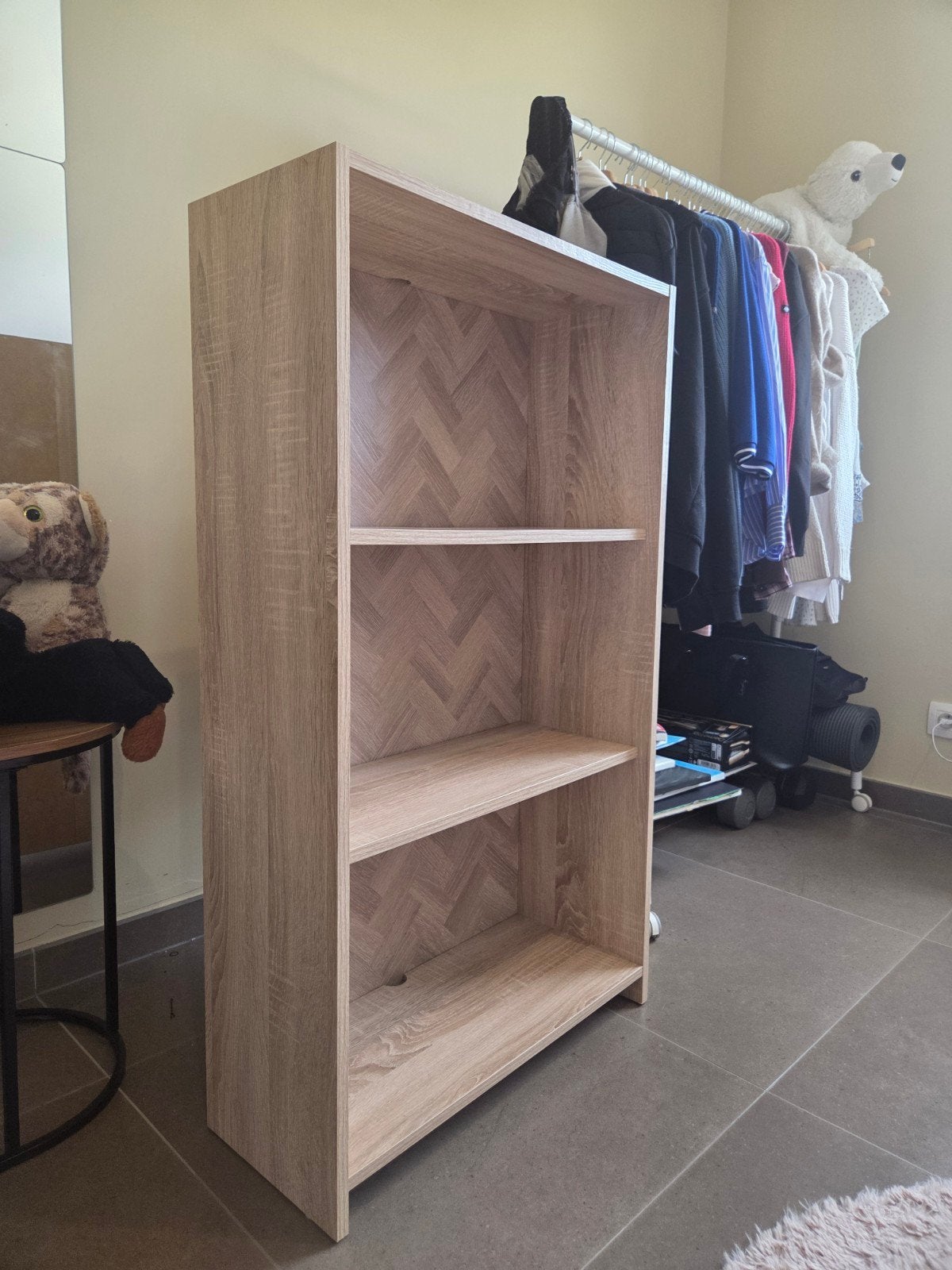 Houten Kast, Huis en Inrichting, Kasten | Boekenkasten, Ophalen, Met plank(en), Eikenhout, Nieuw