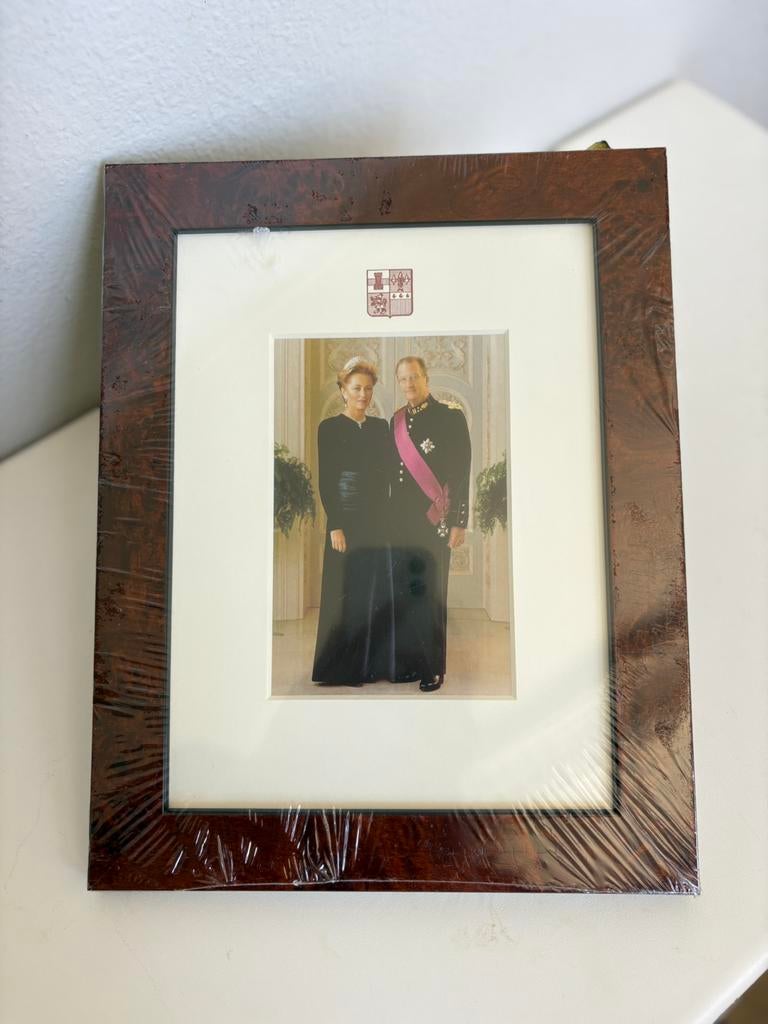 Officieel Portret Koning Albert II & Koningin Paola, Verzamelen, Ophalen of Verzenden, Nieuw, Kaart, Foto of Prent