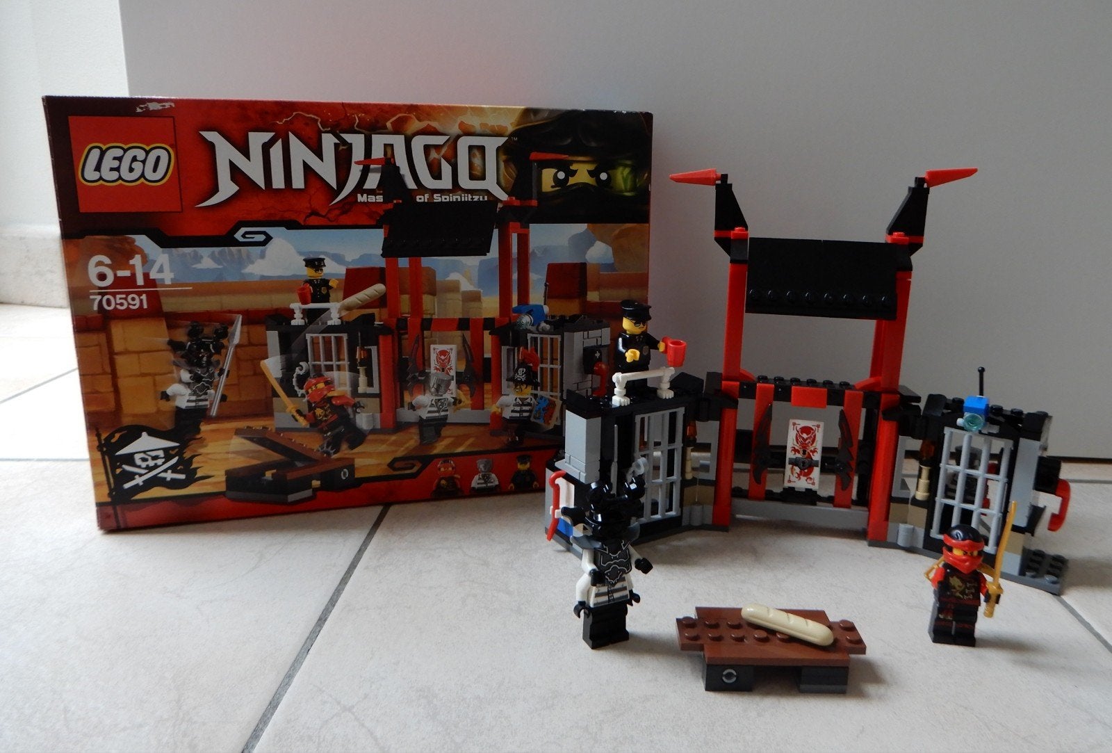 Lego Ninjago ontsnapping uit de kryptarium gevangenis 70591, Lego, Ophalen of Verzenden, Zo goed als nieuw, Ninjago