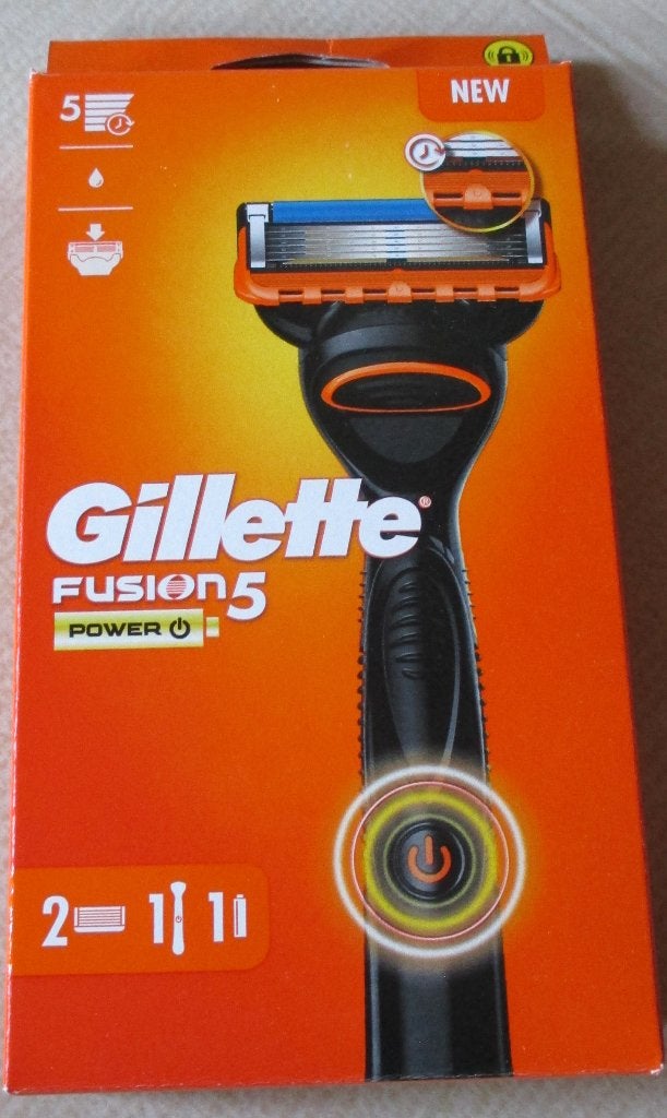 1 gillette fusion power apparaat met batterij met 2 mesjes, Ophalen of Verzenden, Nieuw, Gehele gezicht, Verzorging