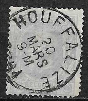 Belgique OPC 36 Roi Léopold II, Enlèvement ou Envoi, Affranchi, Maison royale