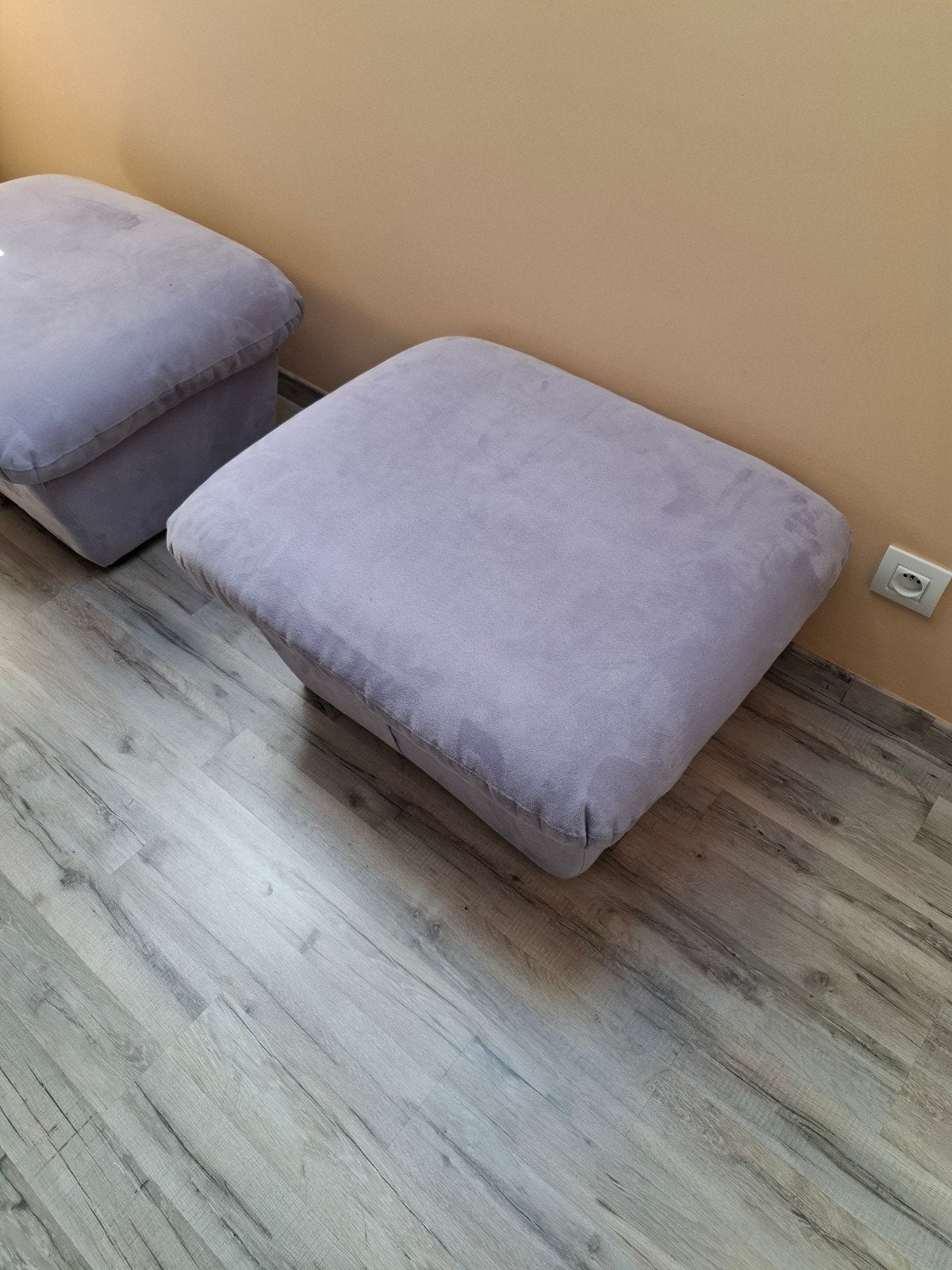 lot de 2 poufs, Autres matériaux