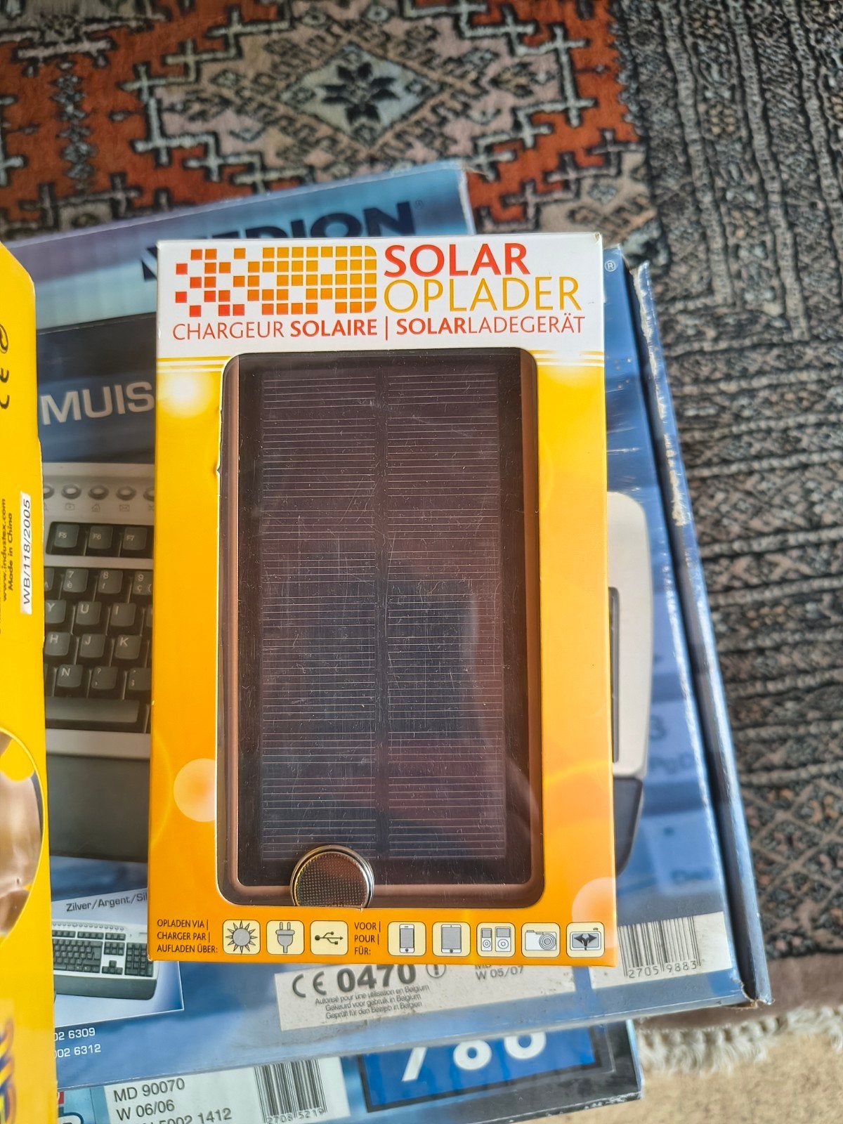 Solar oplader, Ophalen
