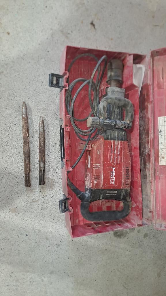 Marteau piqueur Hilti TE905, 600 watts ou plus, Enlèvement, Utilisé, Mécanisme de percussion