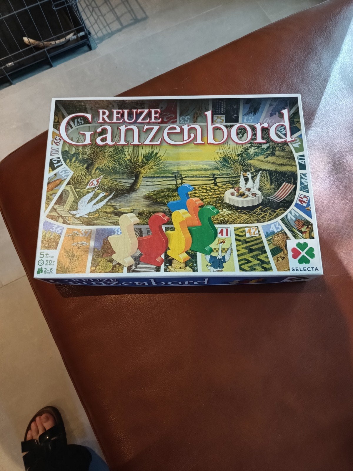 Ganzen bord, Ophalen