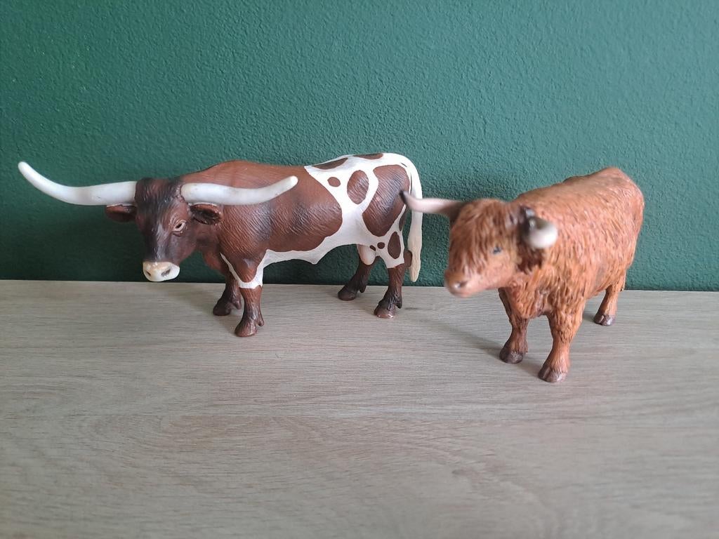 Schleich Longhorn & Hoogland koe, Ophalen