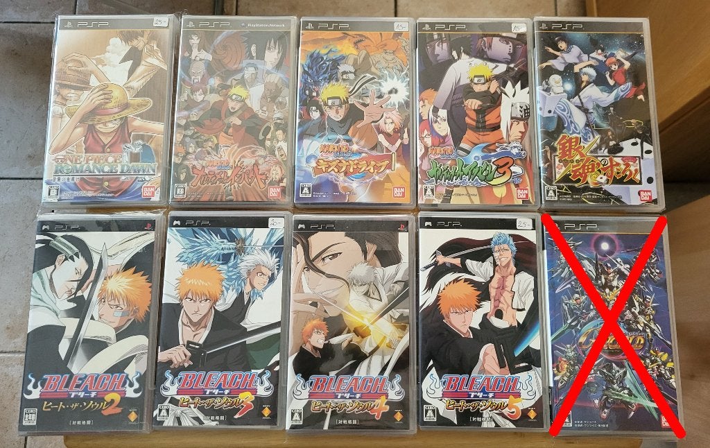 Lot de jeux PSP japonais (PlayStation Portable) – Imports, Enlèvement