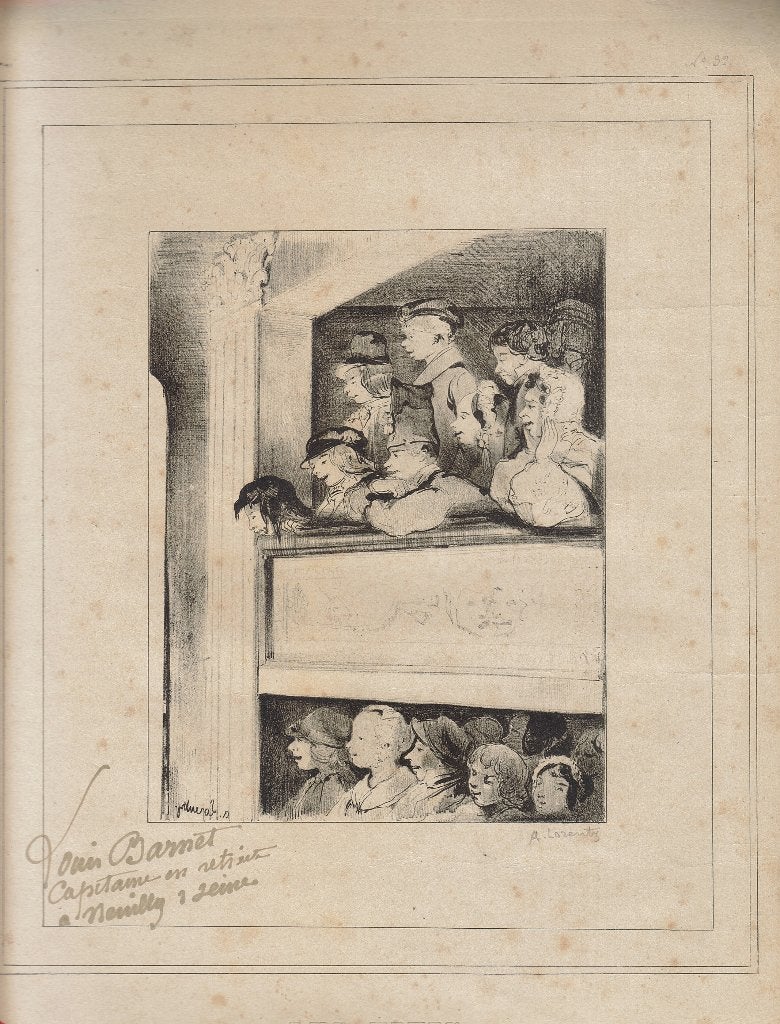 Alcide Joseph Lorentz litho "Les Titis" uitgave Le Charivari, Antiquités & Art, Original, Enlèvement, Portraits et figures, Lithographie