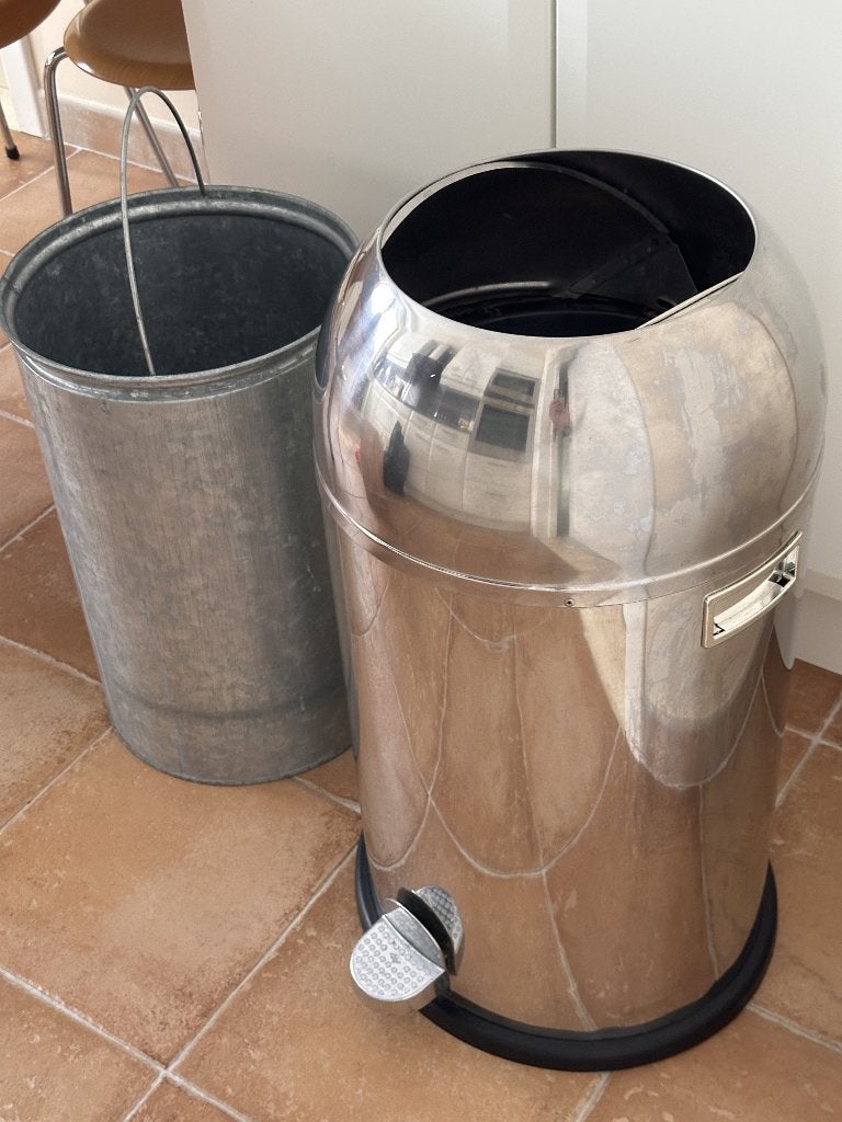 Wesco Kickmaster inox - à reparer, Ophalen, Inox, Gebruikt, Met pedaal