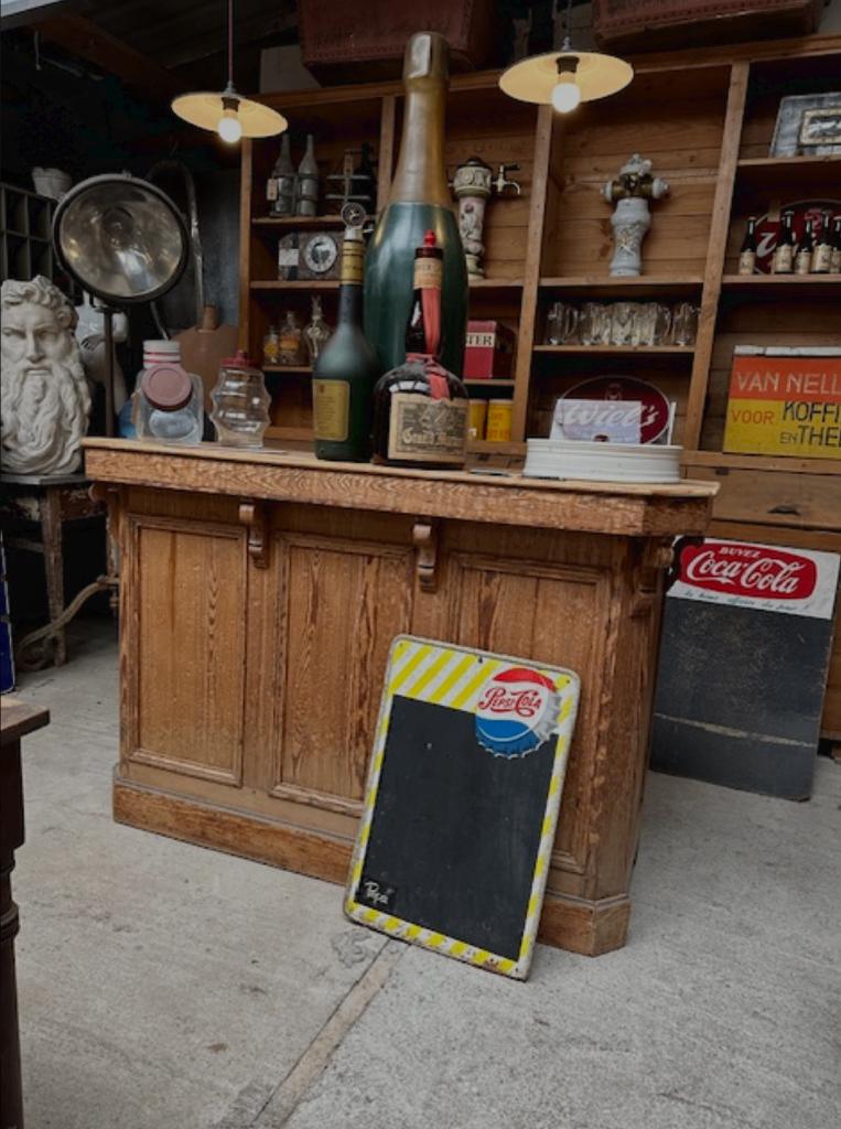 antieke bar toonbank toog balie oude, Antiquités & Art, Antiquités | Meubles | Armoires, Enlèvement ou Envoi