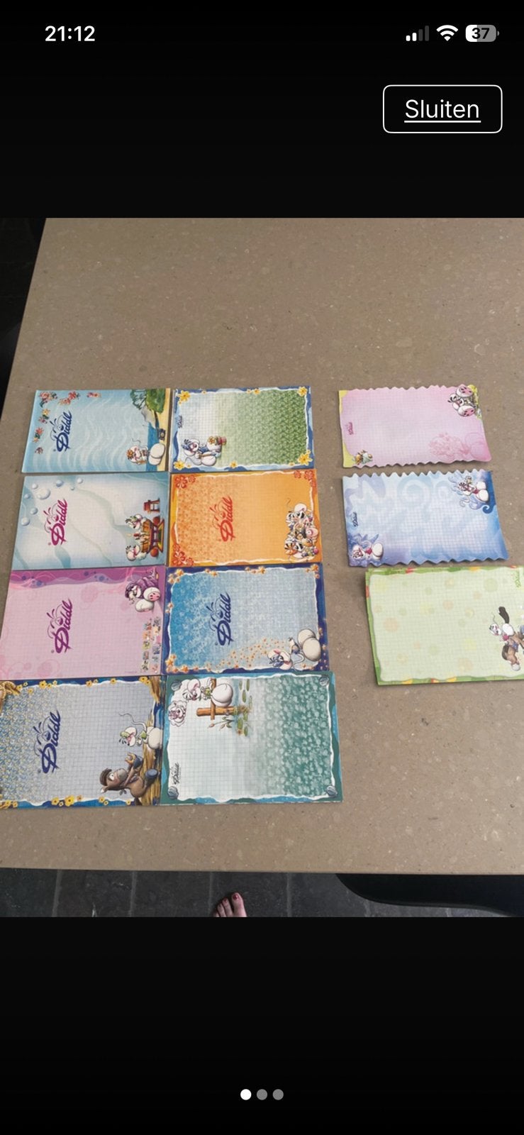 8 DIDDL blokken vintage, Verzamelen, Diddl, Ophalen of Verzenden, Gebruikt