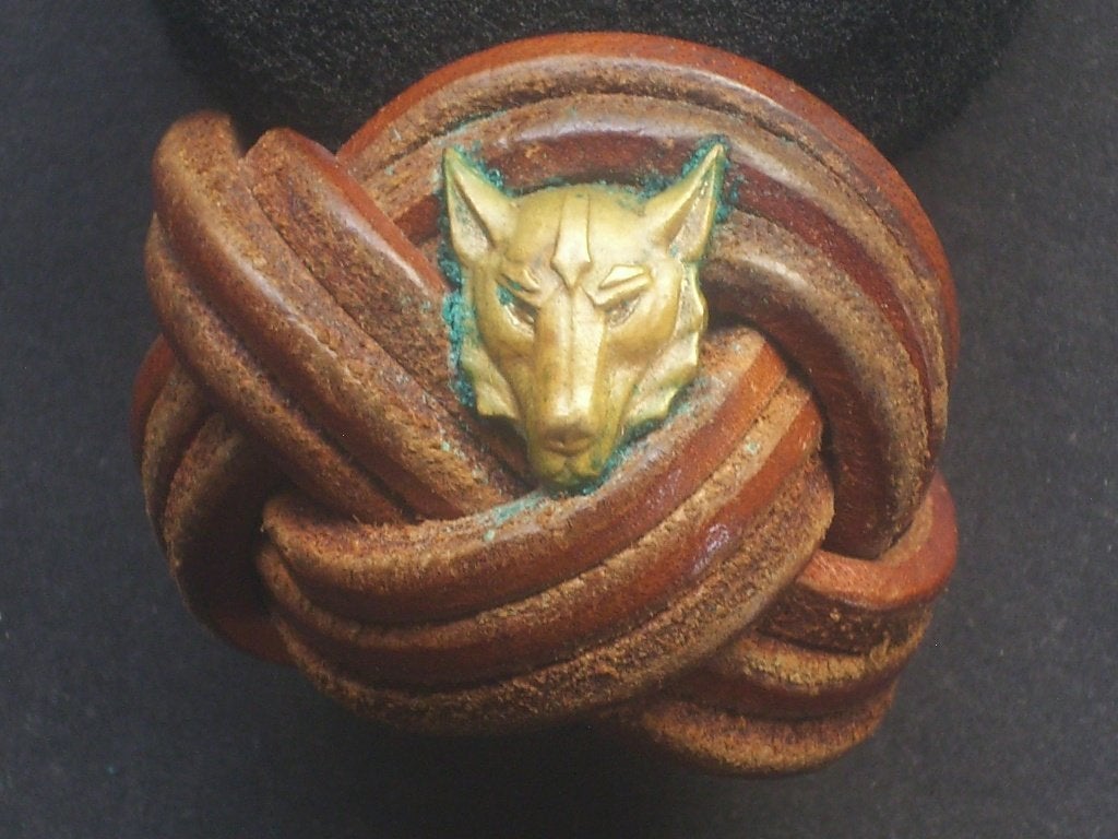 Scoutisme belge noeuds meute en cuir à acquérir séparément, Envoi, Utilisé, Emblème, Broche ou Badge