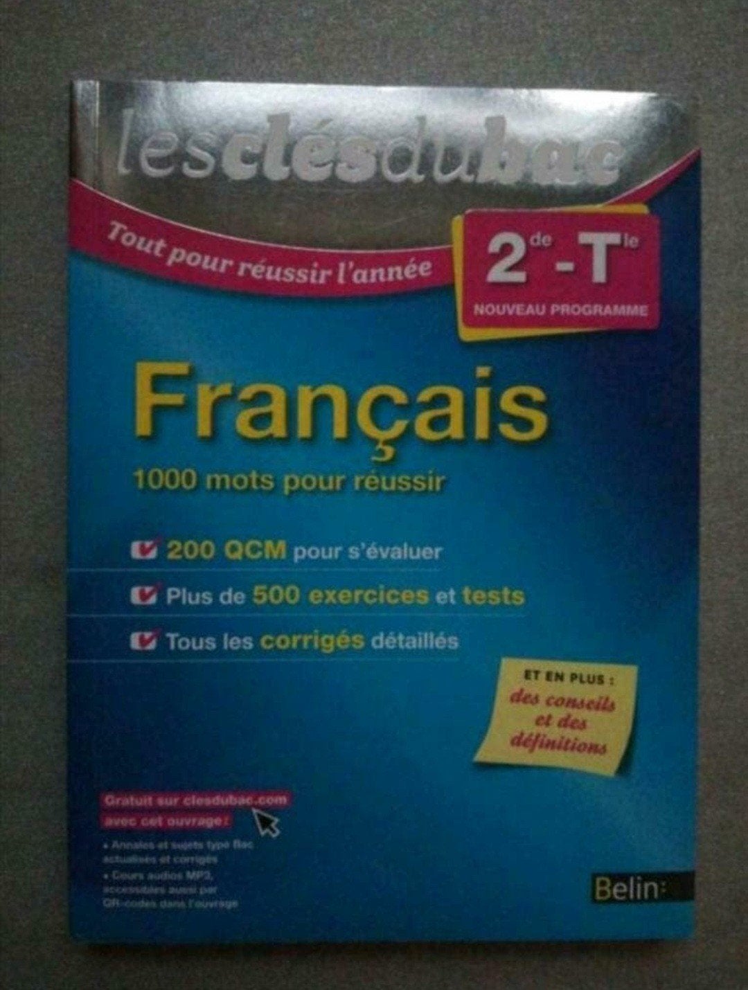 Les clés du bac, Boeken, Ophalen, Gelezen