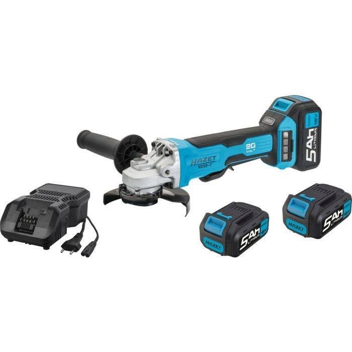 Hazet Haakse slijpmachine 18 V 5,0 Ah 2 accu's – 9233-7/4, Ophalen, Nieuw, Haakse handslijpmachine