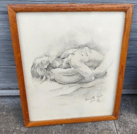 Lithographie érotique signe mariette lydis, Ophalen of Verzenden, Lithografie