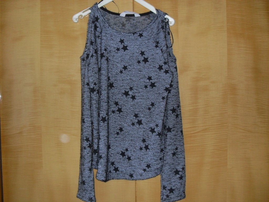 meisjestrui grijs met sterren h&m 146/152, Enfants & Bébés, Vêtements enfant | Taille 146, Enlèvement ou Envoi, Pull ou Veste