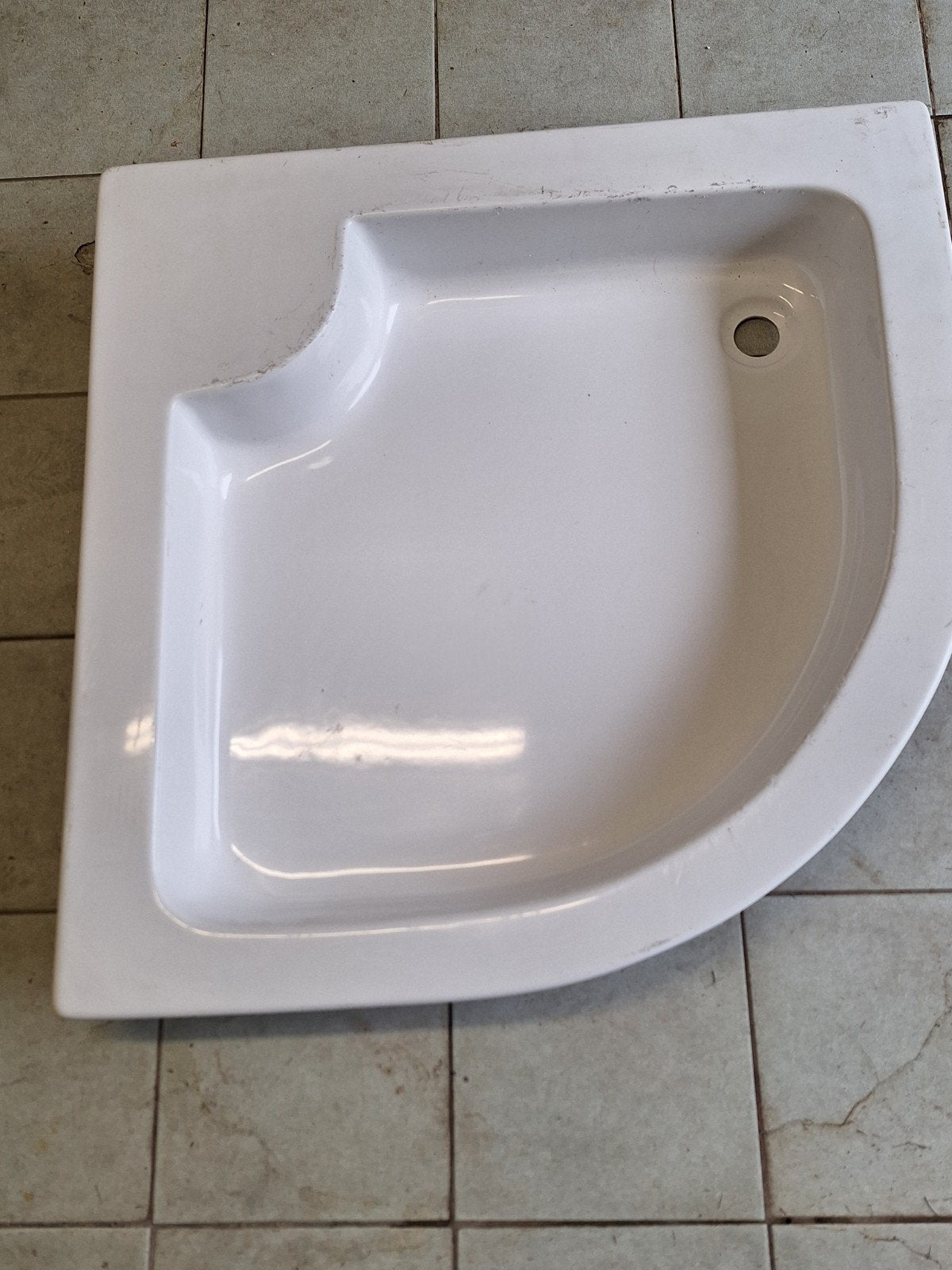 Bac/tub/receveur à douche quart tournant