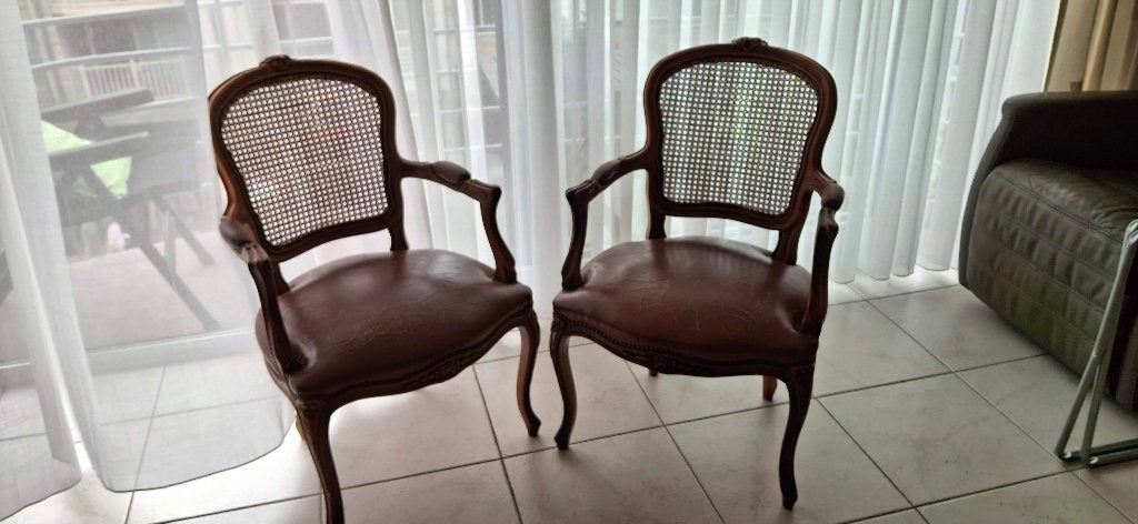petites chaises d'appoint, Maison & Meubles, Canapés | Salons, Utilisé, Cuir, Osier ou Rotin, Enlèvement