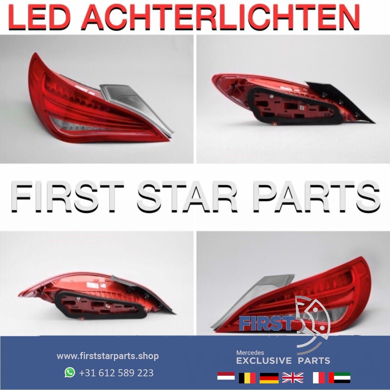 W117 C117 X117 CLA ACHTERLICHT LED LINKS origineel Mercedes, Gebruikt, -, Ophalen of Verzenden, -