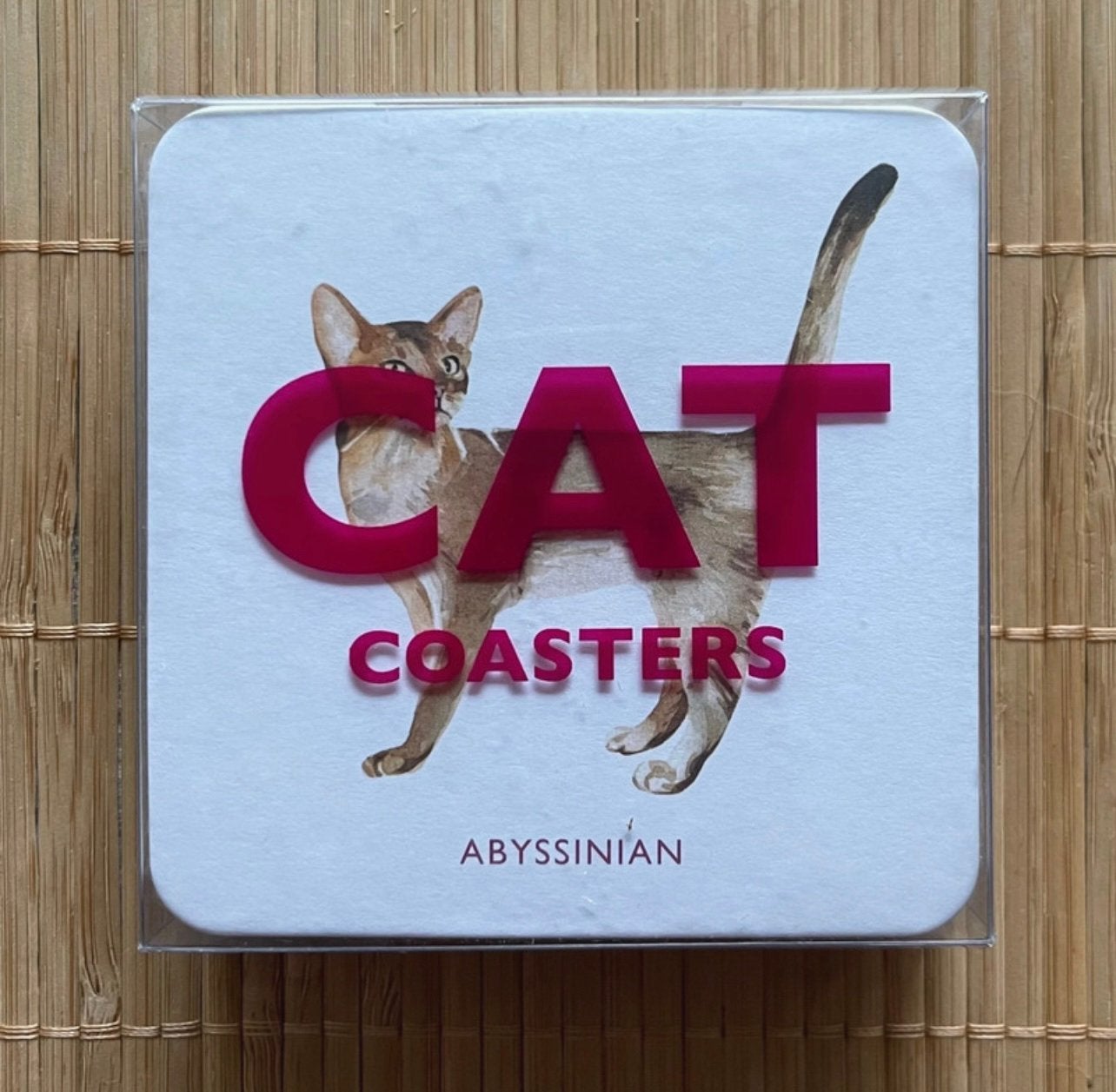 Onderzetters met katten, Ophalen, Glasonderzetter, Nieuw, Met opbergdoos