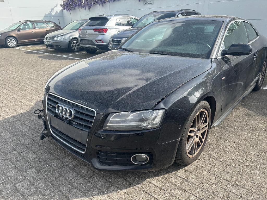 Audi A5 2.0TDI Quattro met defecte koppeling, Auto's, Audi, Zwart, 4 cilinders, Zwart, Leder
