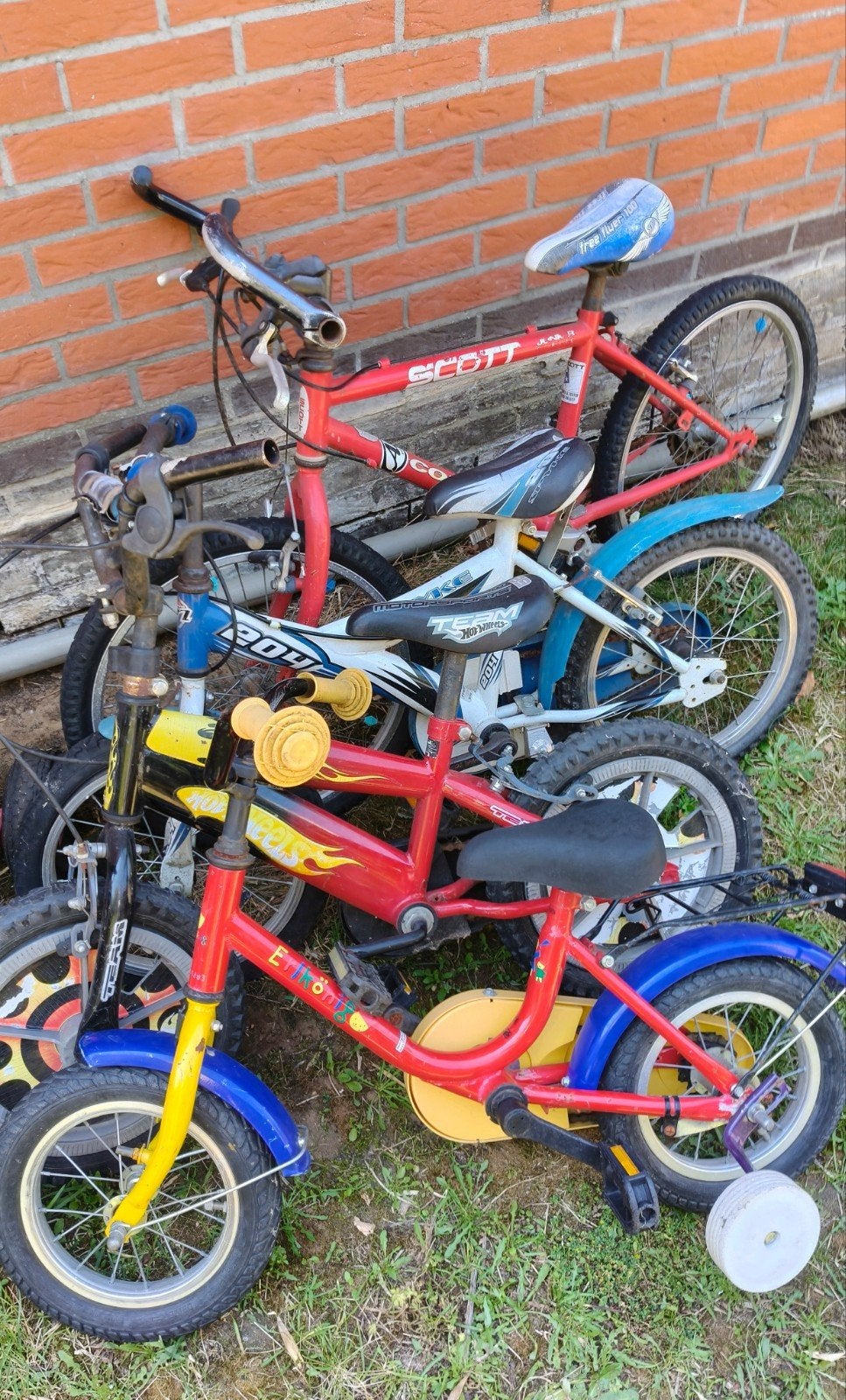 Oude fietsen voor opmaak, Ophalen, Gebruikt
