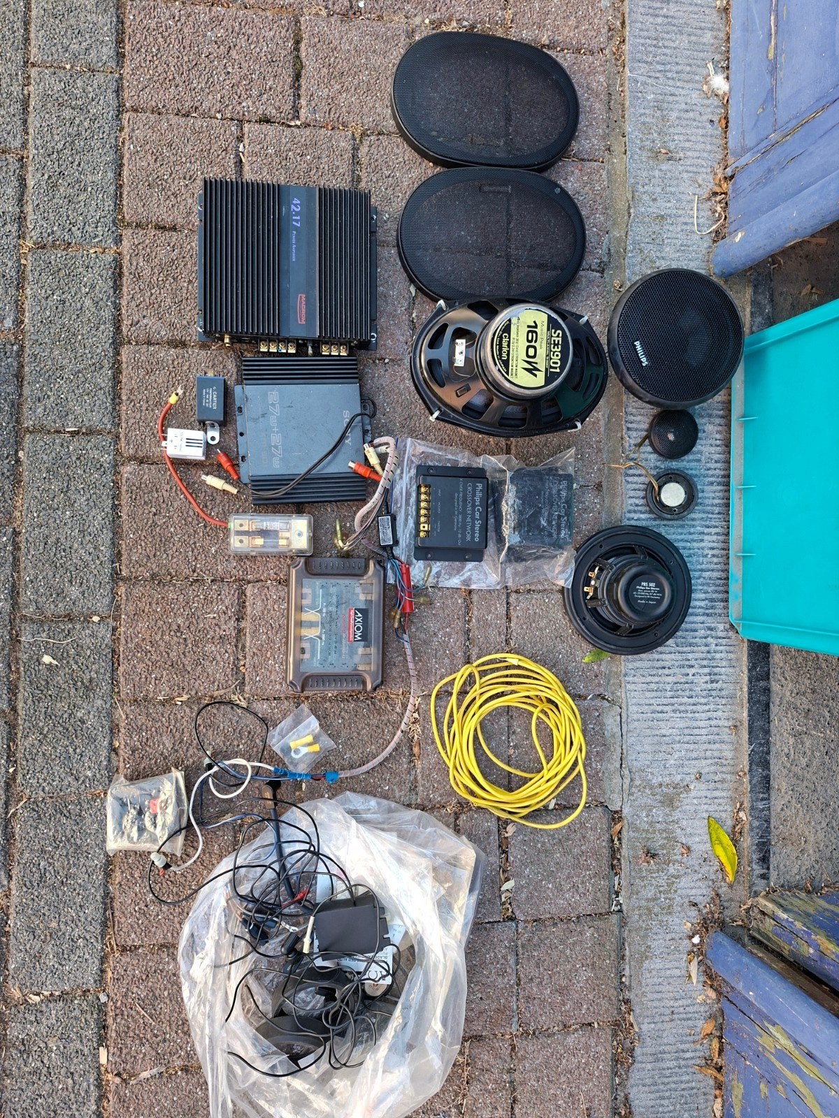 sono voiture et ampli, Gebruikt, 120 watt of meer, Stereo, Ophalen