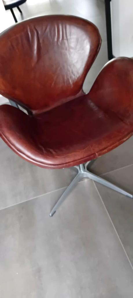 Fauteuil aviator., Enlèvement, Cuir