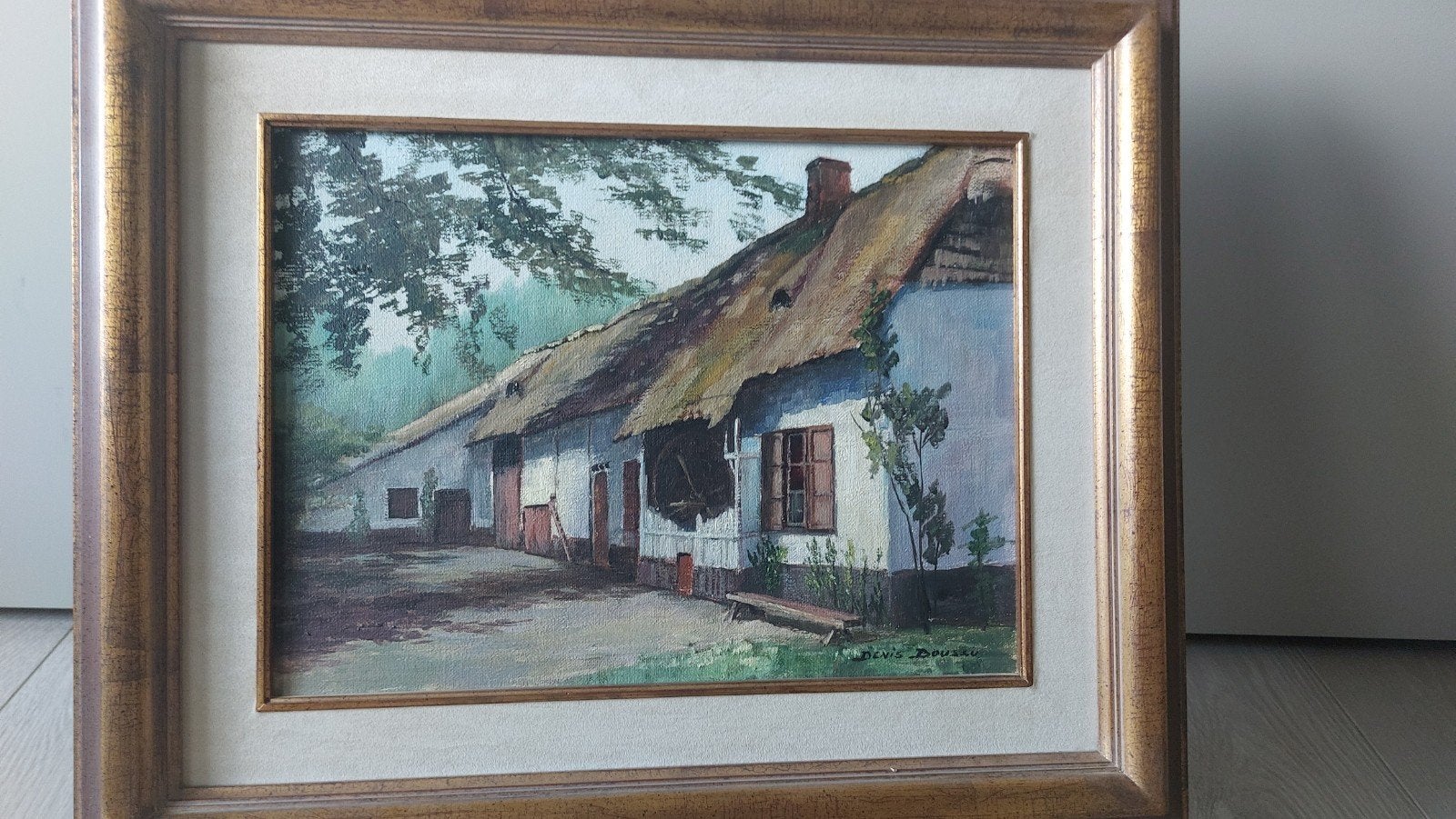 Impressionistisch Olieverfschilderij  Dennis Boussu, Antiek en Kunst, Ophalen of Verzenden