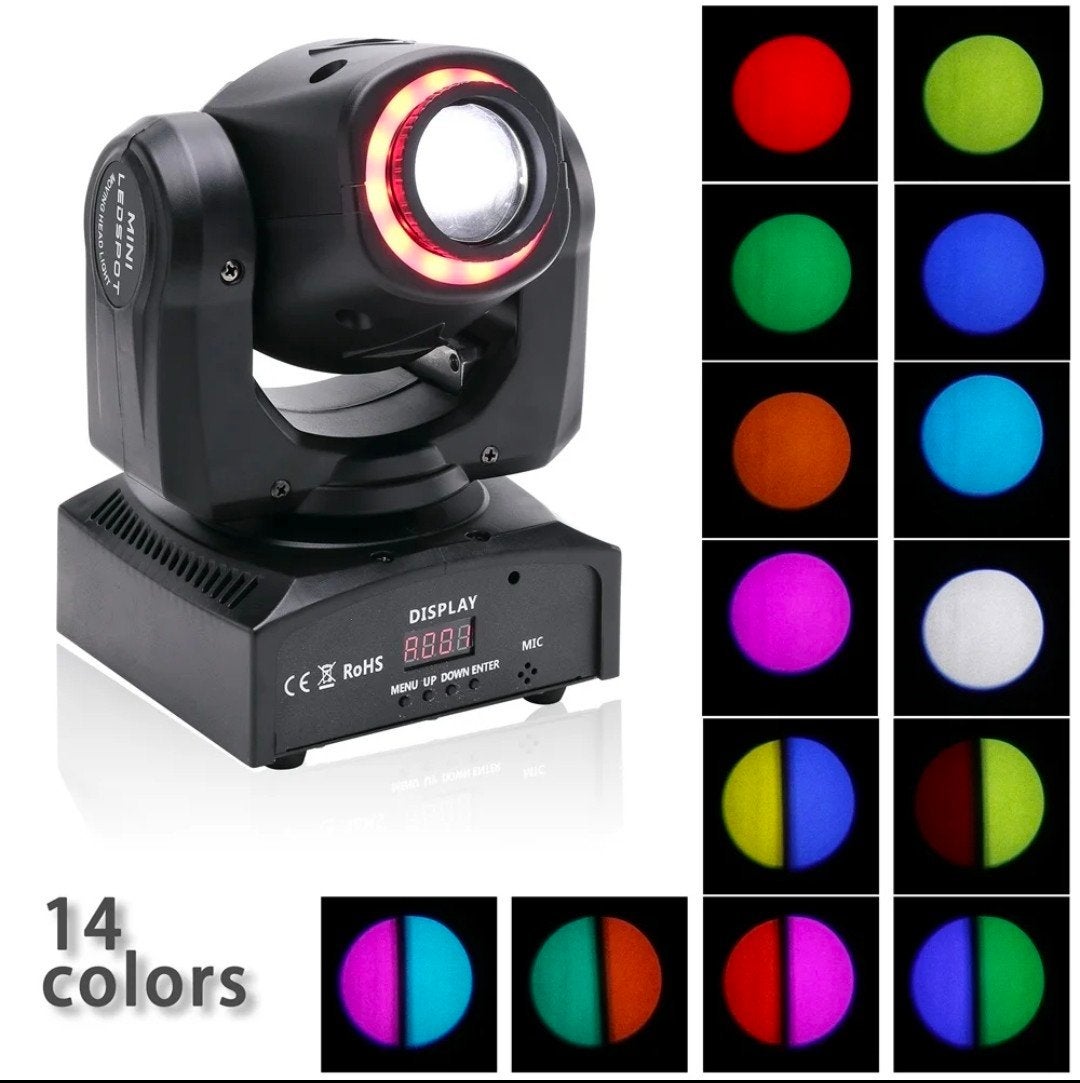 Moving head 60 watt, Ophalen, Licht, Stroboscoopeffect