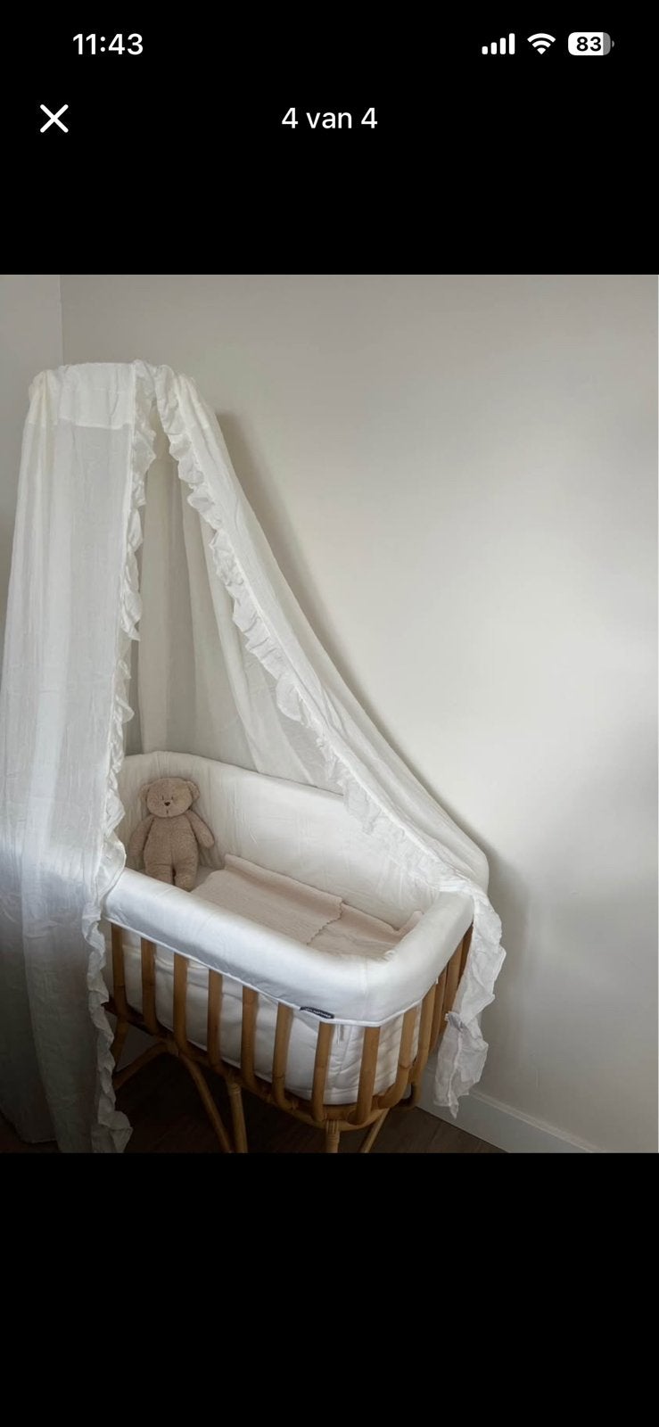 Wieg Childhome, Ophalen, Zo goed als nieuw, Minder dan 140 cm, Matras