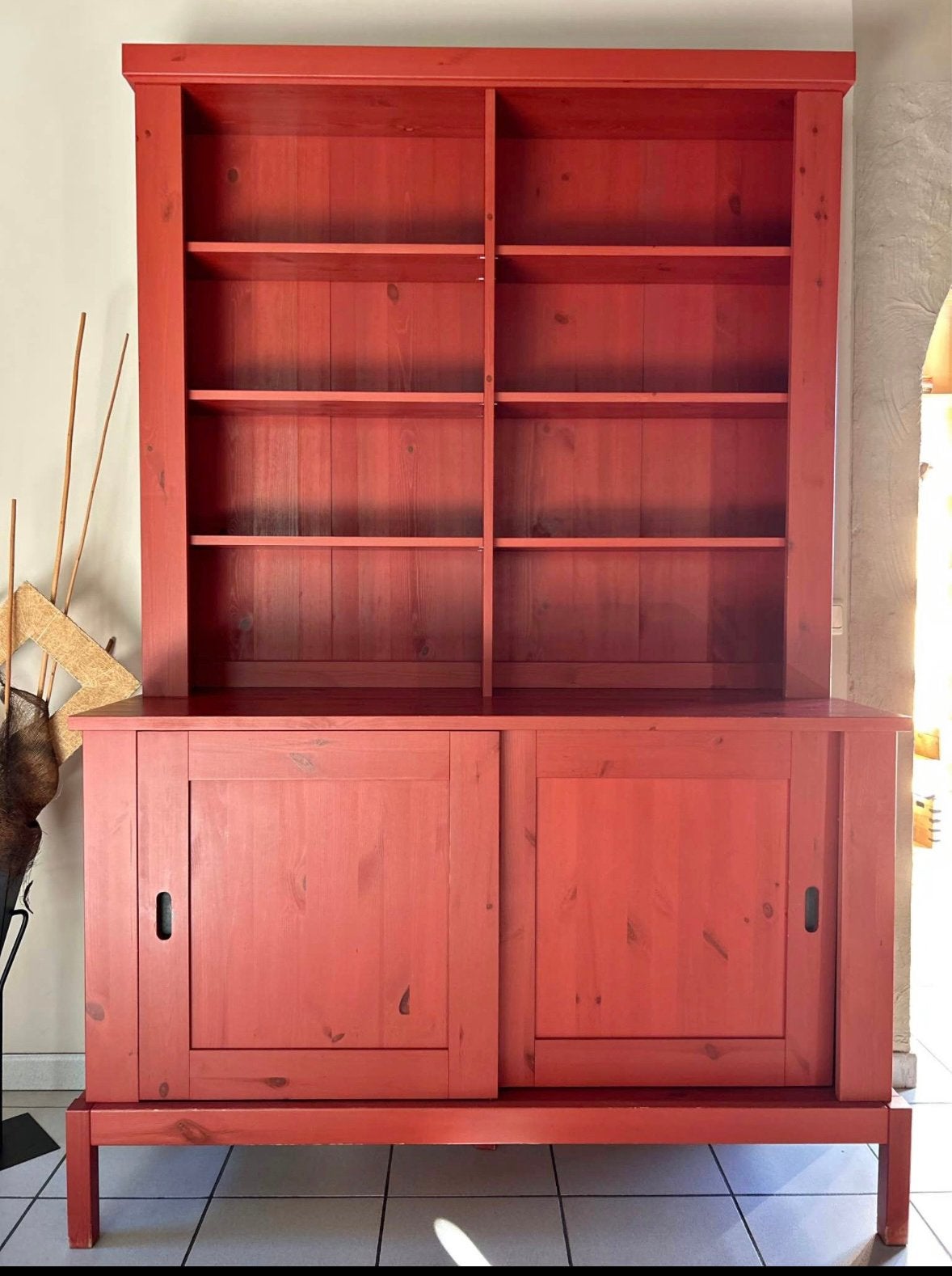 Vaisselier pin, Avec porte(s), Pin, 100 à 150 cm, Enlèvement
