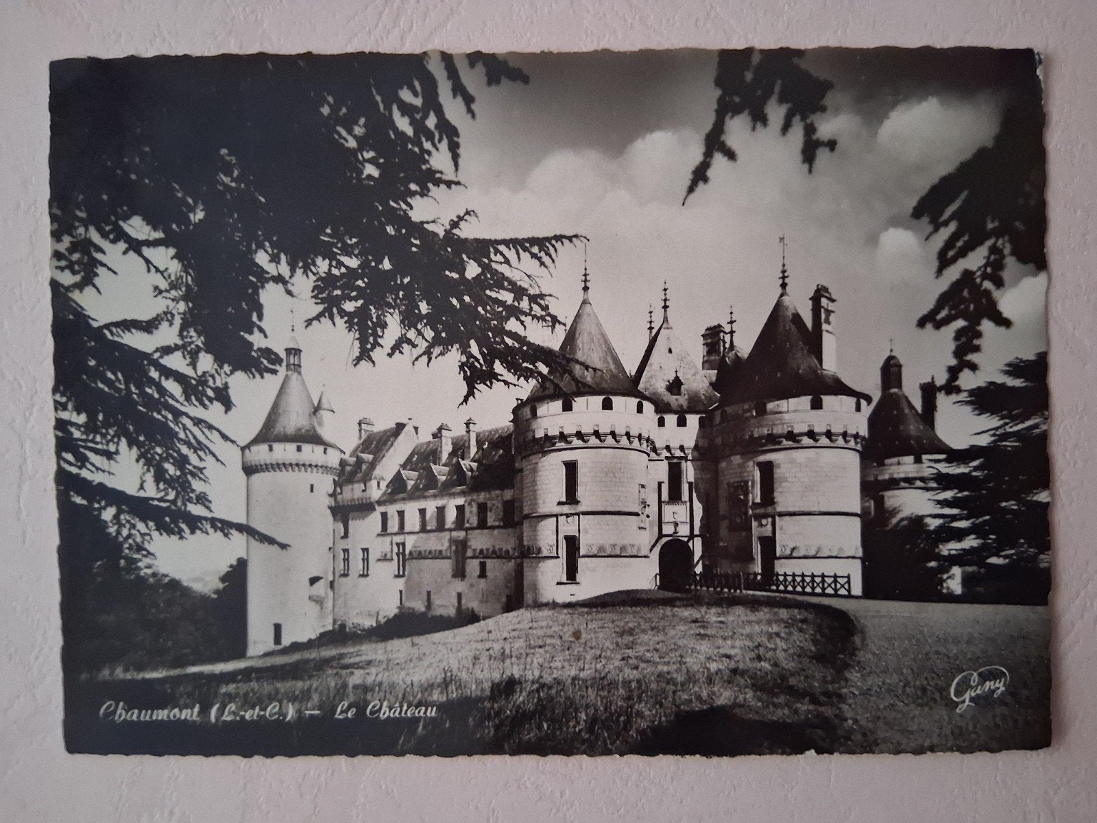 vintage Postkaart Kasteel van Chaumont (Frankrijk), Enlèvement ou Envoi, France