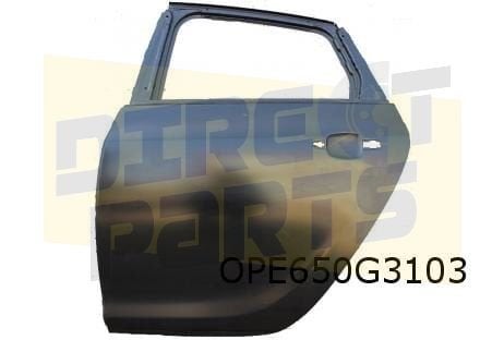 Opel Astra J (12/09-10/15)  Achterportier Links (te spuiten), -, Deur, -, Opel