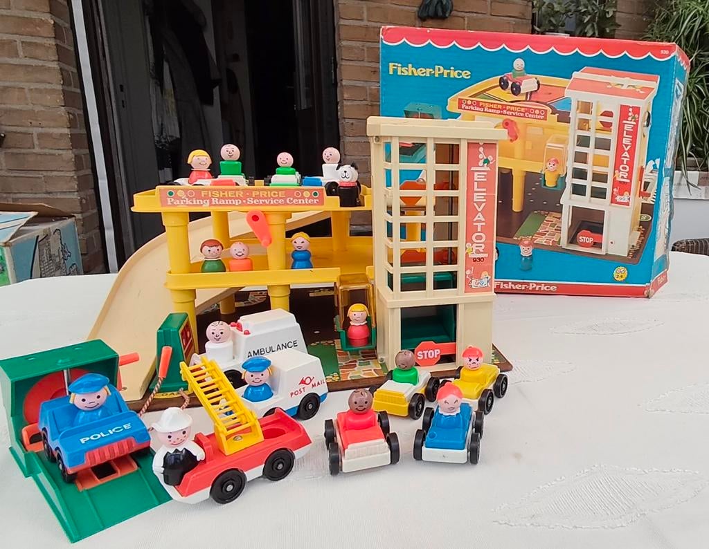 Vintage Fisher Price, garage nr 939 uit 1970, Kinderen en Baby's, Ophalen of Verzenden
