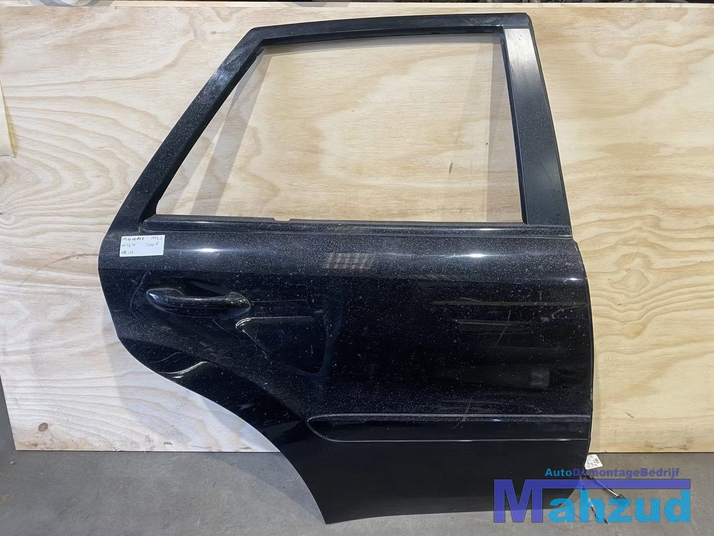 MERCEDES ML 2 W164 Zwart Rechts achter deur portier 2005-201, Auto-onderdelen, Gebruikt, Mercedes-Benz AG, Deur, Mercedes-Benz