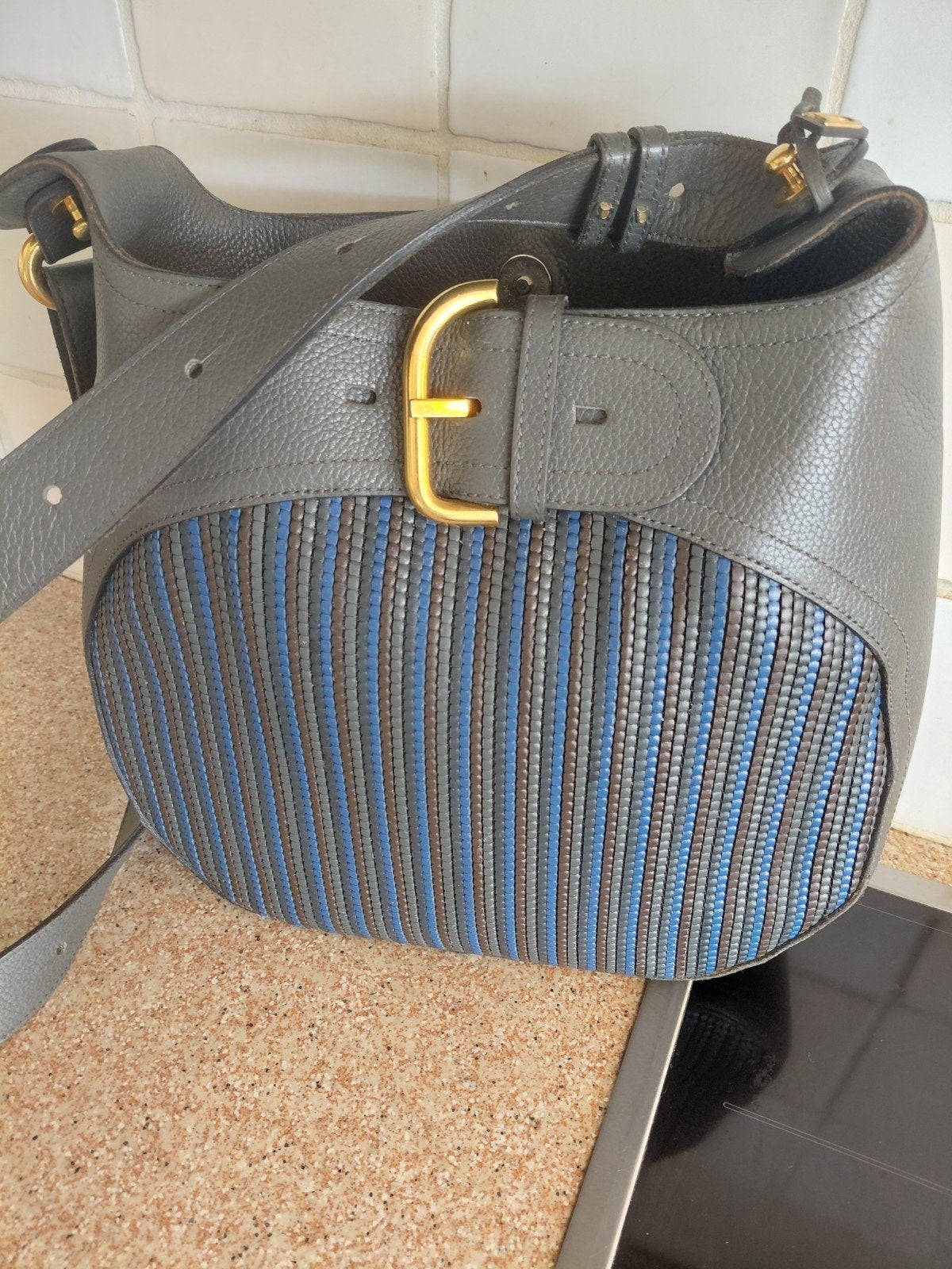 delvaux chardonnay z.g.n, Handtassen en Accessoires, Tassen | Damestassen, Ophalen of Verzenden, Grijs